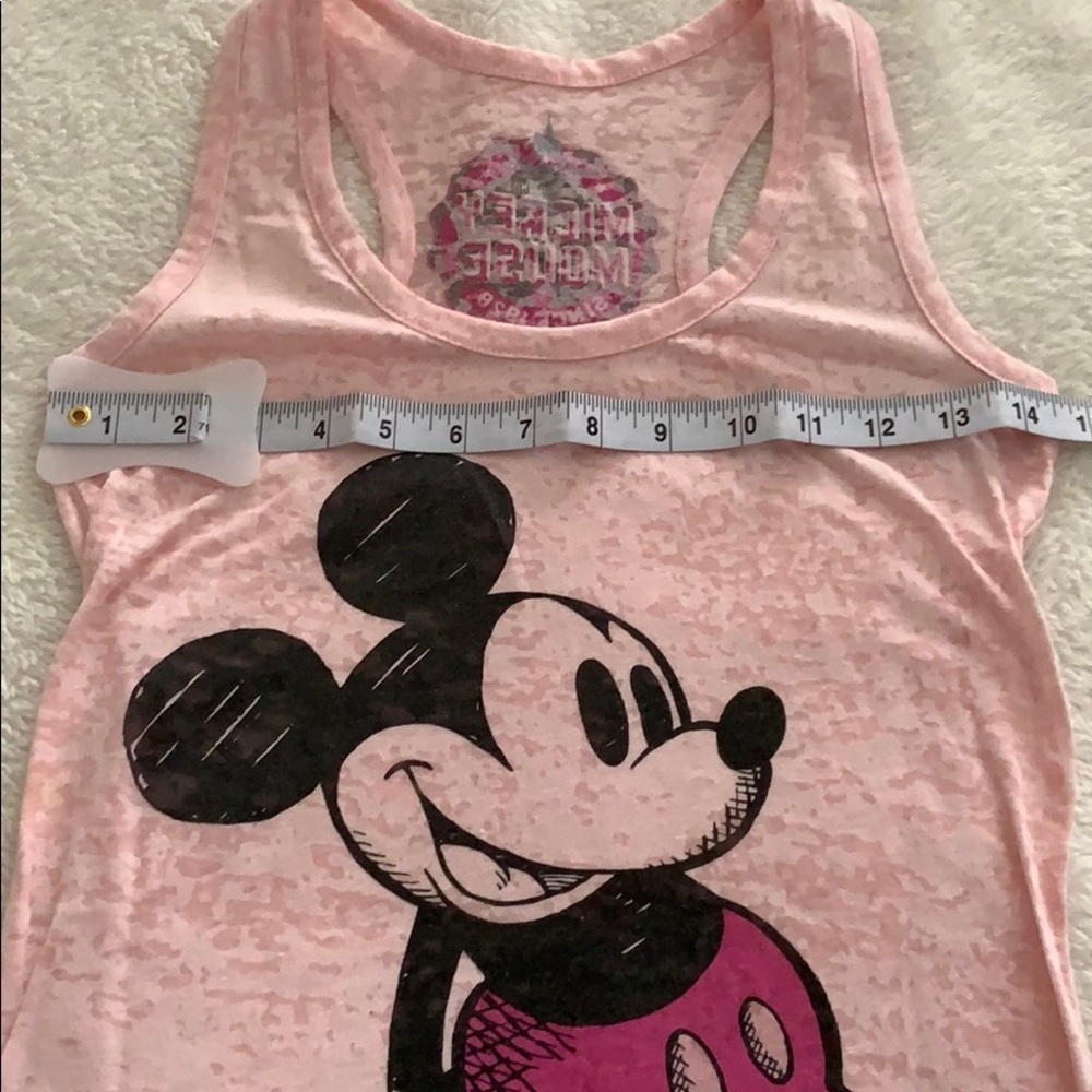 GUC Juniors XS Mickey Mouse pink tank top - Picture 4 of 4